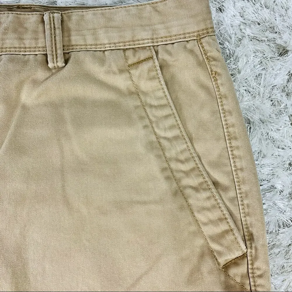 Tasso Elba Khaki Cargo Shorts Sz 34